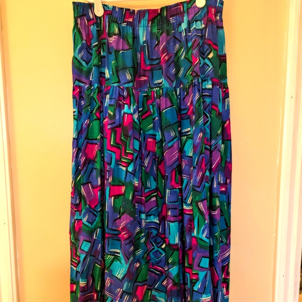Vintage Koret multicolor flowy dress size large